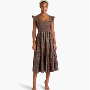 Hill House Ellie Nap Dress - Jewel Brocade Size Medium